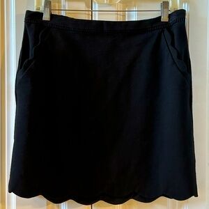 LP black scalloped hem skirt with pockets